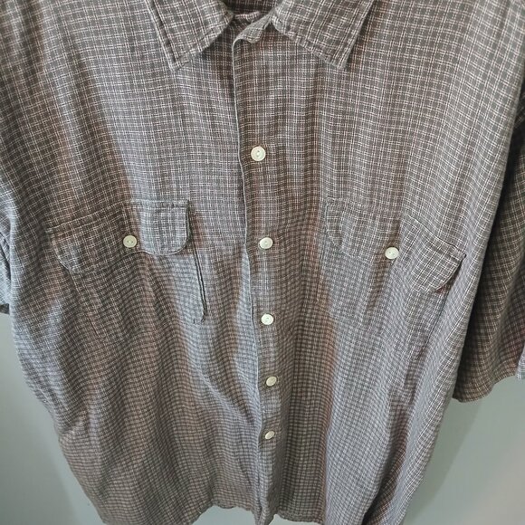 Woolrich‎ Men's Short Sleeve Button Down Size XL 100%Cotton - Picture 7 of 13